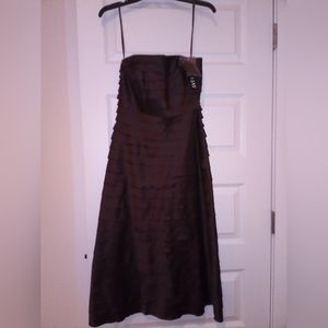 NEW Bari Jay Evening Gown Cocktail Dress Gorgeous Brown NWT
